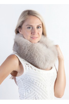 Grey fox fur headband